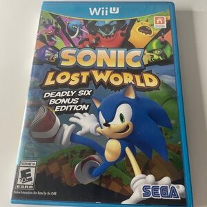 Sonic Lost World Deadly Six Bonus Edition CIB Authentic & Tested Nintendo Wii U